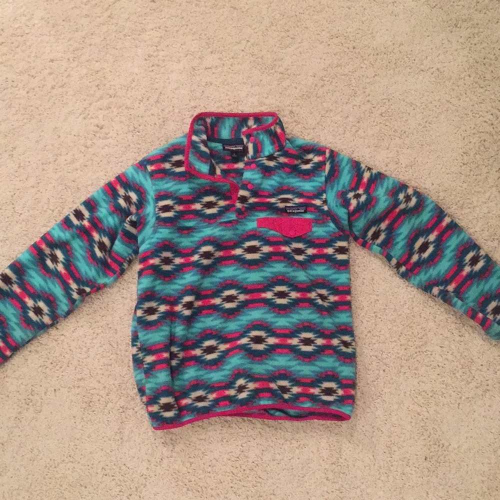 patterned patagonia pullover